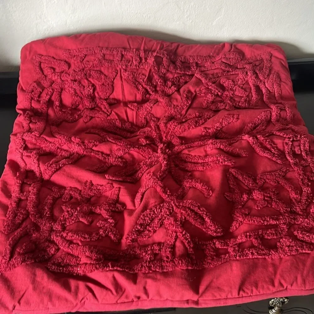 Pottery Barn Red Euro Sham